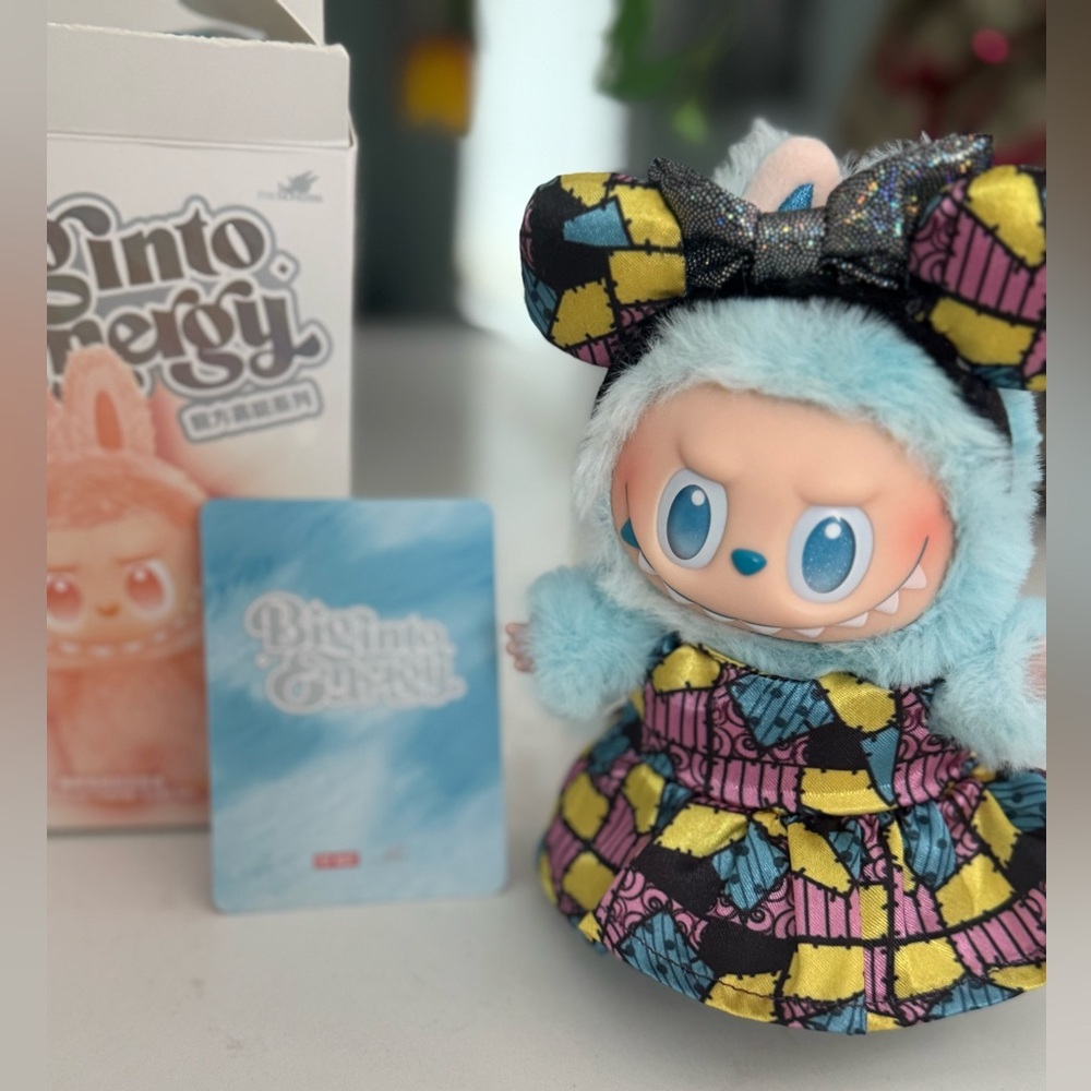 Labubu Plush Pop Mart's The BIG ENERGY series, in custom outfit ~ HOPE